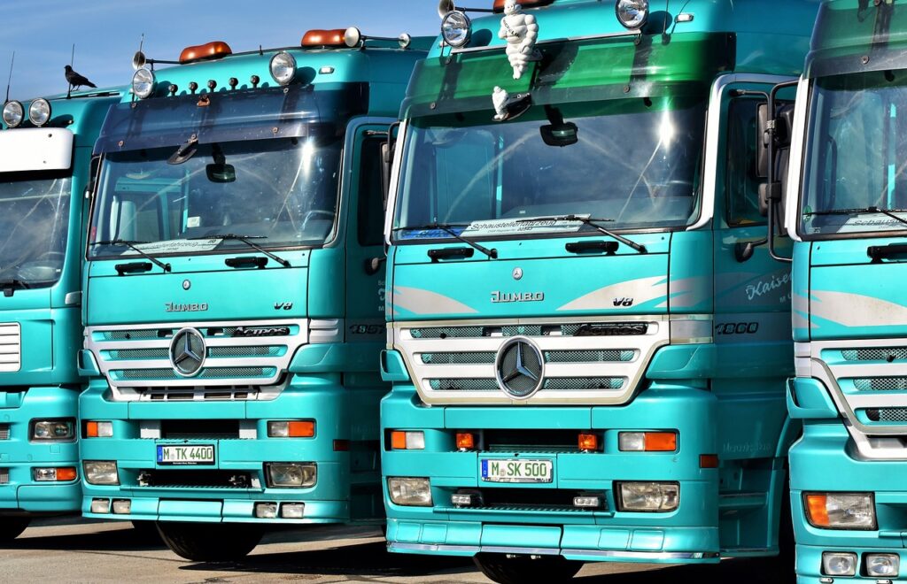 image of trucks