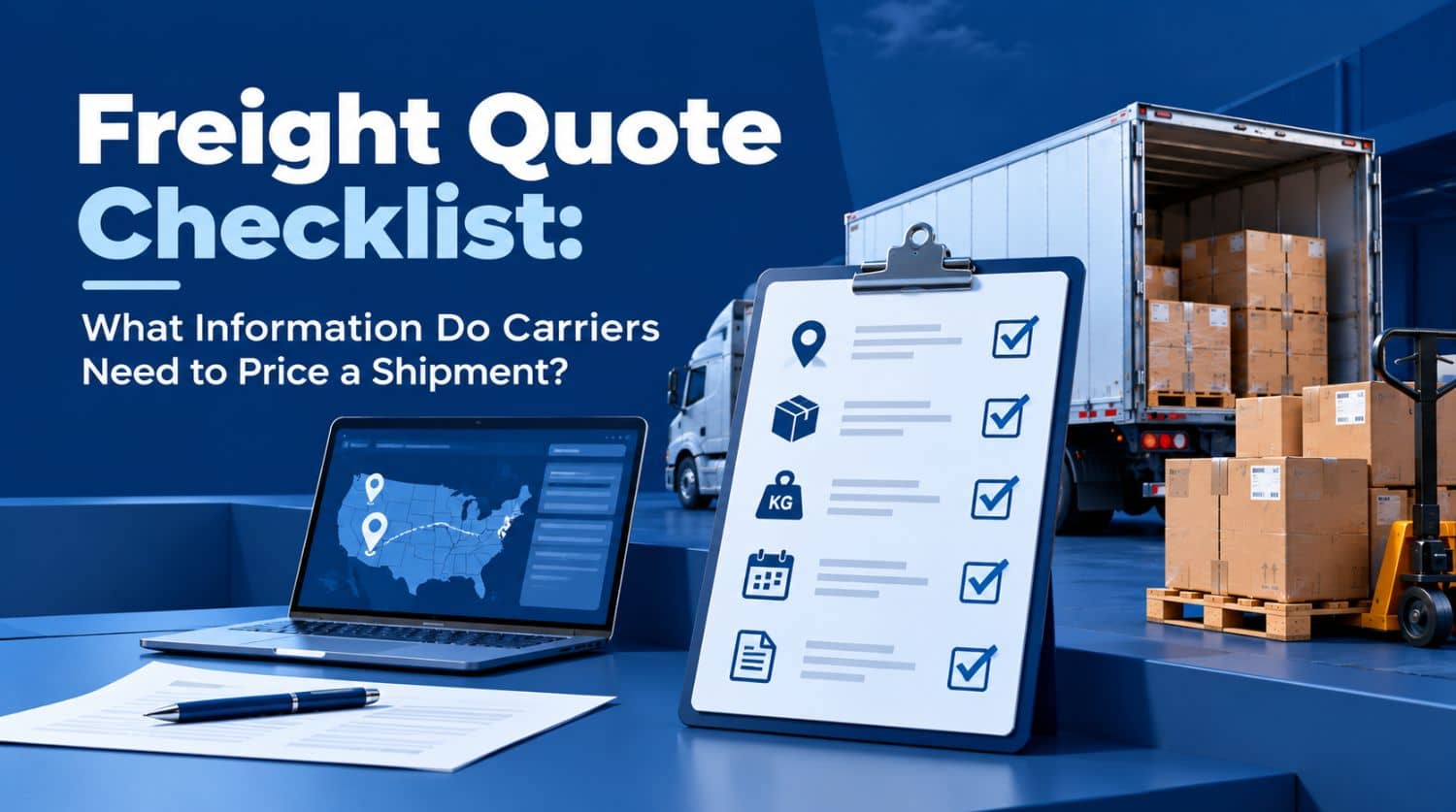 Freight Quote Checklist: What Information Do Carriers Need to Price a Shipment?