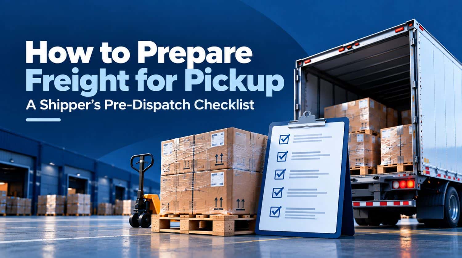 How to Prepare Freight for Pickup: A Shipper's Pre-Dispatch Checklist